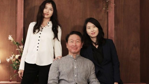 Potret Choi Min Jung dan keluarga