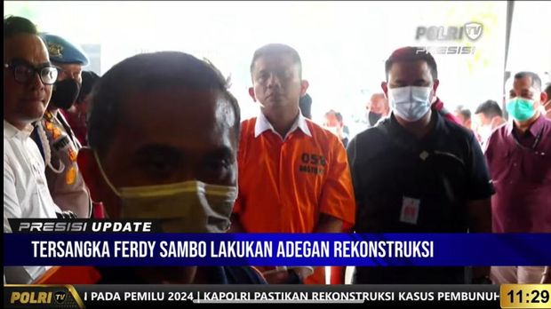 Rekonstruksi Kasus Pembunuhan Brigadir J