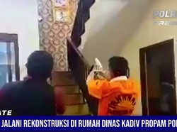 Ferdy Sambo Reka Ulang Tembak Dinding Rekayasa Pembunuhan Yosua