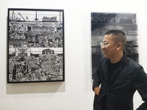 Persembahan Aditya Novali, Buat Lukisan Putar 3 Sisi Persembahan Aditya Novali, Buat Lukisan Putar 3 Sisi