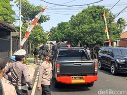 Kedatangan Ferdy Sambo ke Lokasi Rekonstruksi Dikawal Rantis Brimob