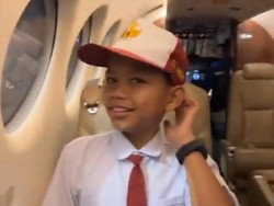 Wow! Farel Prayoga Naik Jet Pribadi ke Banyuwangi, Langsung Cus Sekolah
