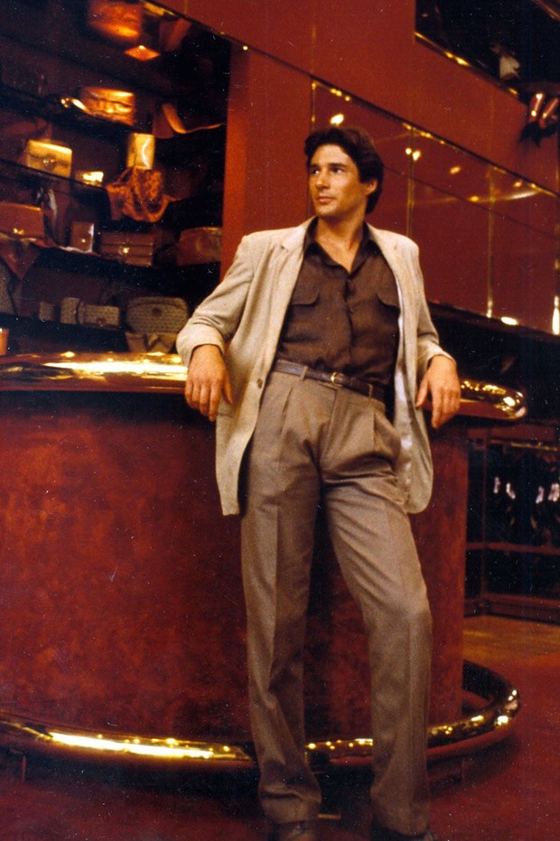 Foto: pinterest.com/The Hollywood Reporter Richard Gere memakai busana Armani di film American Gigolo/