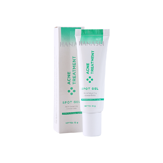 Hanasui memiliki acne treatment series, salah satunya acne gel yang best seller.