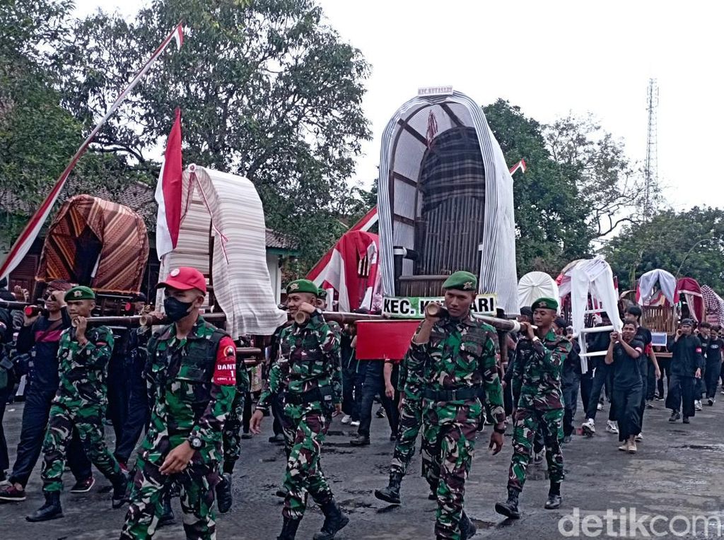 Kirab Tandu Jenderal Soedirman di Purbalingga, Napak Tilas Gerilya