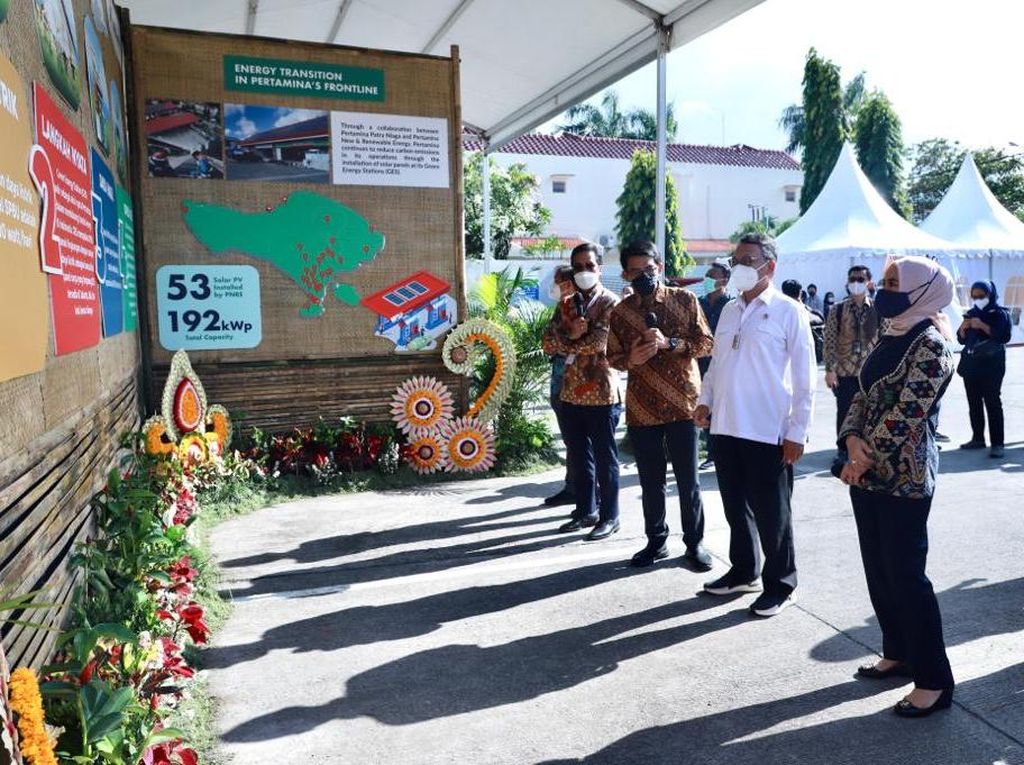 Menteri ESDM Tinjau Kesiapan Green Energy Station Pertamina di Bali