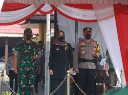 Ribuan Personel Gabungan Jaga Keamanan Pilkades Serentak di Mojokerto