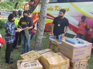Sempat Akan Kabur, Sopir Bus Pembawa Rokok Ilegal ke Madura Diamankan