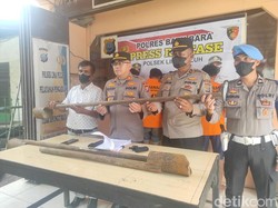 Empat Pemuda di Batu Bara Ditangkap Curi Tiang Fiber Optik