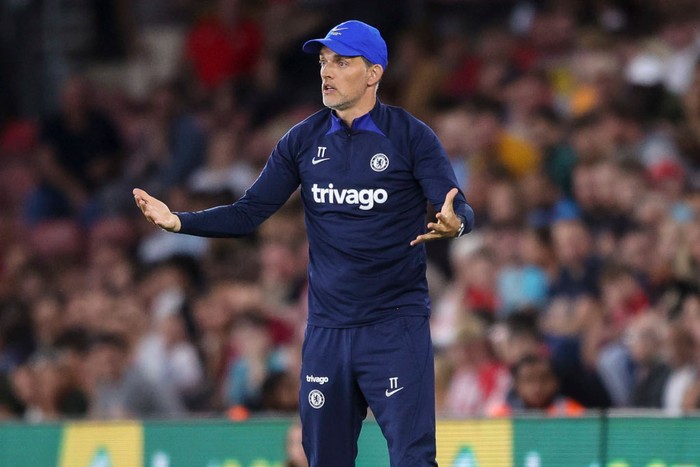 SOUTHAMPTON, ENGLAND - AUGUST 30: Head Coach Thomas Tuchel of Chelsea during the Premier League match between Southampton FC and Chelsea FC at Friends Provident St. Marys Stadium on August 30, 2022 in Southampton, England. (Photo by Robin Jones/Getty Images)