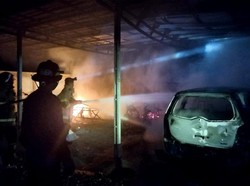 Kebakaran Toko Kelontong di Boyolali, 5 Kendaraan Ikut Hangus