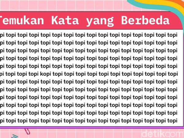 Yakin Punya Mata yang Tajam? Tes di Sini, Temukan Kata yang Berbeda