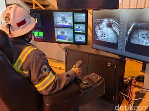 Freeport Gali Tambang Pakai Robot Remote Control, Begini Canggihnya