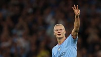 Erling Haaland bikin hat-trick di babak pertama yakni di menit ke-12, menit ke-23, dan menit ke-38 (Getty Images)