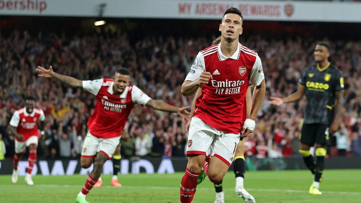 Gabriel Martinelli bisa bikin kewalahan Trent Alexander-Arnold saat Arsenal vs Liverpool (Foto: Getty Images/David Rogers)