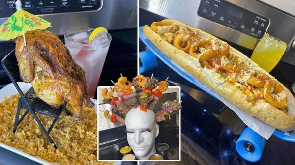 10 Kreasi Kuliner Nyeleneh, Ada Ayam Berjemur Hingga Hot Dog Skateboard