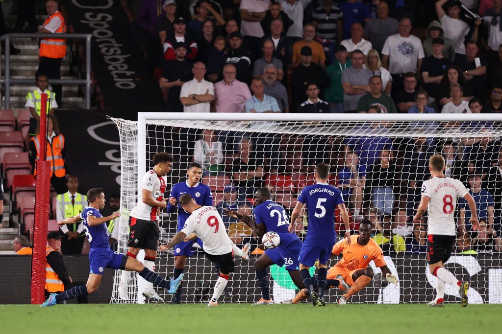 SOUTHAMPTON, ENGLAND - AUGUST 30: Thiago Silva of Chelsea during the Premier League match between Southampton FC and Chelsea FC at Friends Provident St. Mary's Stadium on August 30, 2022 in Southampton, England. (Photo by Robin Jones/Getty Images)