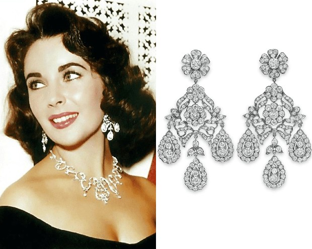 Chandelier earrings milik Liz Taylor/