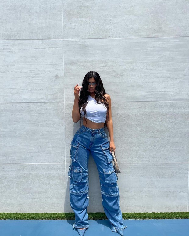 Kylie Jenner denim look/ Foto: instagram.com/ @kyliejenner Kylie Jenner denim look/ Foto: instagram.com/ @kyliejenner