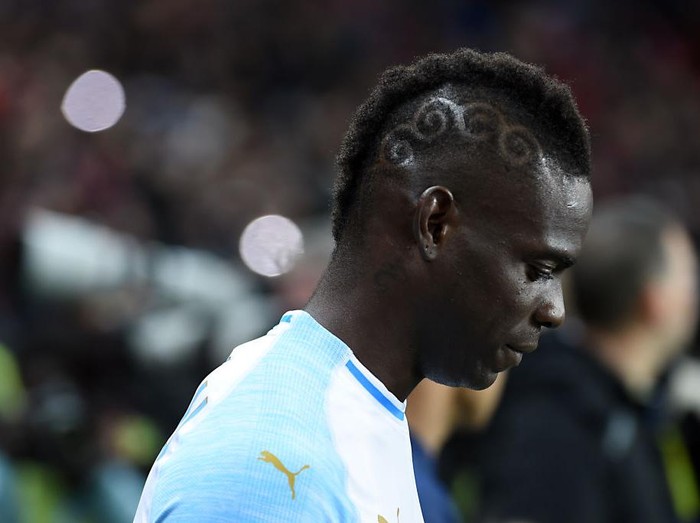 MILAN, ITALY - APRIL 27, 2008: Mario Balotelli of FC Inter Milan celebrates during the 