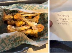 Wah! Pengantar Makanan Ini Lahap Habis Pesanan Ayam Pelanggannya