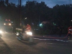 Ada Ceceran Oli, 4 Pemotor Jatuh-Terluka di Jalur Rendang Karangasem