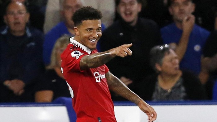 Manchester United meraih kemenangan 1-0 atas Leicester City di King Power Stadium, Jumat (2/9/2022) dini hari WIB. Gol tunggal dicetak oleh Jadon Sancho.