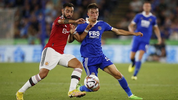 Manchester United meraih kemenangan 1-0 atas Leicester City di King Power Stadium, Jumat (2/9/2022) dini hari WIB. Gol tunggal dicetak oleh Jadon Sancho.