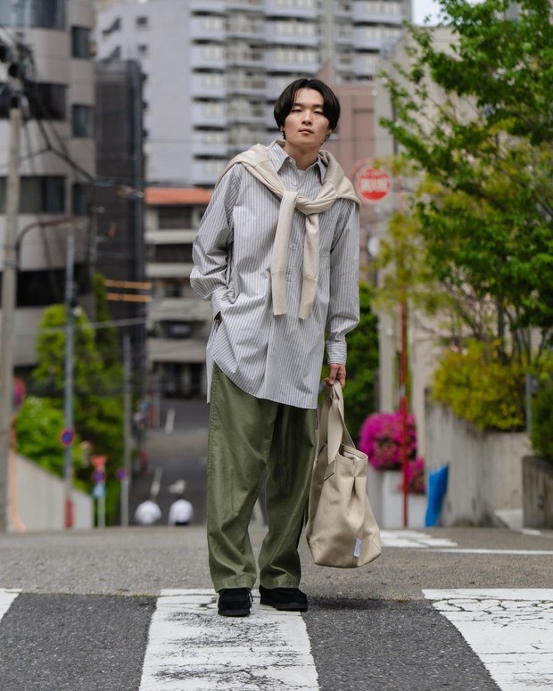 Takashima Ryo/Foto : instagram.com/ryo_takashima Takashima Ryo mempopulerkan gaya pakaian non slim fit untuk laki-laki