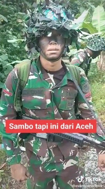 Viral Prajurit TNI bernama Raja Sambo yang dikira saudara Ferdy Sambo.