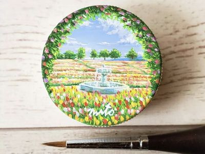 Keren! 10 Lukisan Landscape Ini Dibuat di Tutup Botol Minuman