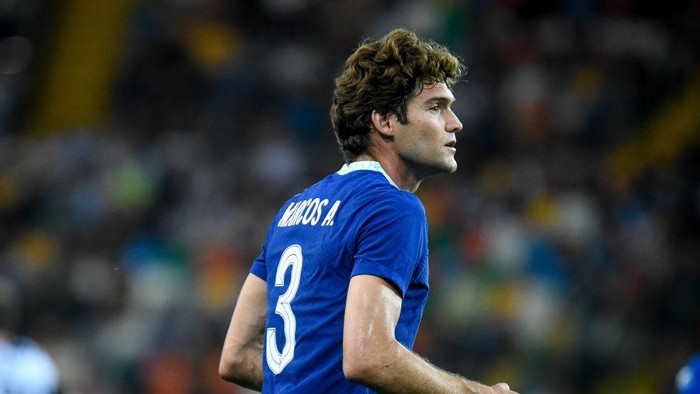 Chelseas Marcos Alonso portrait during the friendly football match Udinese Calcio vs Chelsea FC on July 29, 2022 at the Friuli - Dacia Arena stadium in Udine, Italy (Photo by Ettore Griffoni/LiveMedia/NurPhoto via Getty Images)