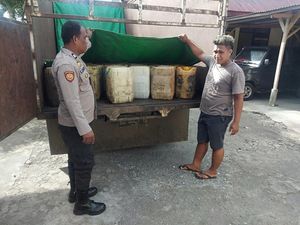 Polisi Gagalkan Penyelundupan 1.056 Liter Solar di Minsel, 2 Pelaku Ditangkap
