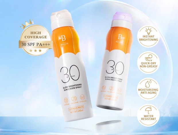 Premiere Beauté Glow Brightening Sunscreen Spray/Foto: Instagram.com/premierbeaute.id rekomendasi sunscreen spray lokal