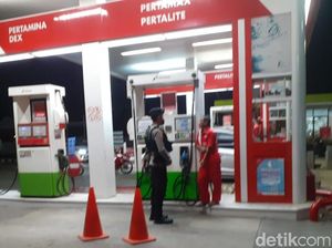 24 SPBU di Bojonegoro Dijaga Personel Gabungan Jelang dan Usai Naiknya BBM