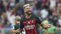 Giroud sudah berusia 36 tahun. Ketajamannya di depan gawang masih diandalkan Prancis dan klubnya, AC Milan (musim ini sementara sudah sembilan gol dari 19 laga di seluruh kompetisi) (AP)