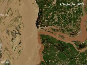 Foto Satelit Banjir di Pakistan Membentuk Danau Raksasa