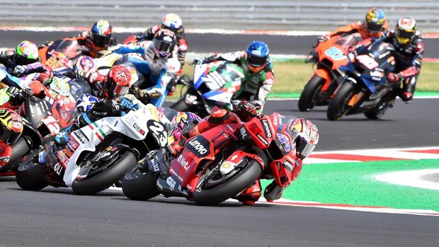 MotoGP - San Marino Grand Prix - Misano World Circuit Marco Simoncelli, Misano Adriatico, San Marino - September 4, 2022 Ducati Lenovo's Jack Miller in action during the MotoGP race REUTERS/Jennifer Lorenzini