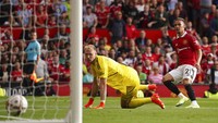 Pemain asal Brasil itu tak membuang peluang. Sebuah penyelesaian jitu darinya bikin bola bersarang di dalam gawang Arsenal. Foto: AP/Dave Thompson
