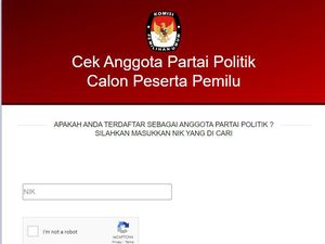 Cara Cek Sipol Online dengan NIK KTP, Apakah Terdaftar Parpol? Cara Cek Sipol Online dengan NIK KTP, Apakah Terdaftar Parpol?