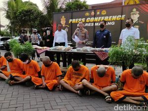 Tangkapan Besar, Polres Malang Sita Narkoba Rp 1,6 M dari 47 Tersangka