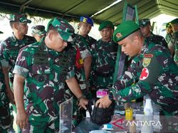 Tak Dampingi Panglima di DPR, KSAD Ternyata Cek Pasukan di Lampung