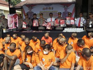 Narkoba Senilai Rp 350 Juta Disita dari 33 Pengedar di Mojokerto
