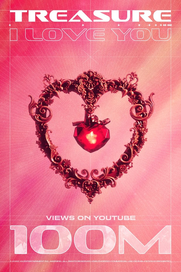 Poster 100 M MV I Love You / Foto : twitter.com/ygent_official Poster 100 M MV I Love You / Foto : twitter.com/ygent_official