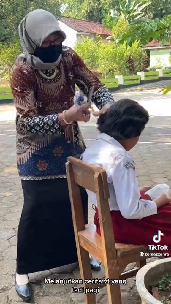 Viral di TikTok Anak SD yang Rambutnya Dipenuhi Kutu