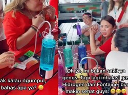 Viral Emak-emak Kumpul Pakai Selang Inhalasi Hidrogen, Sekte Apa Lagi Ini?