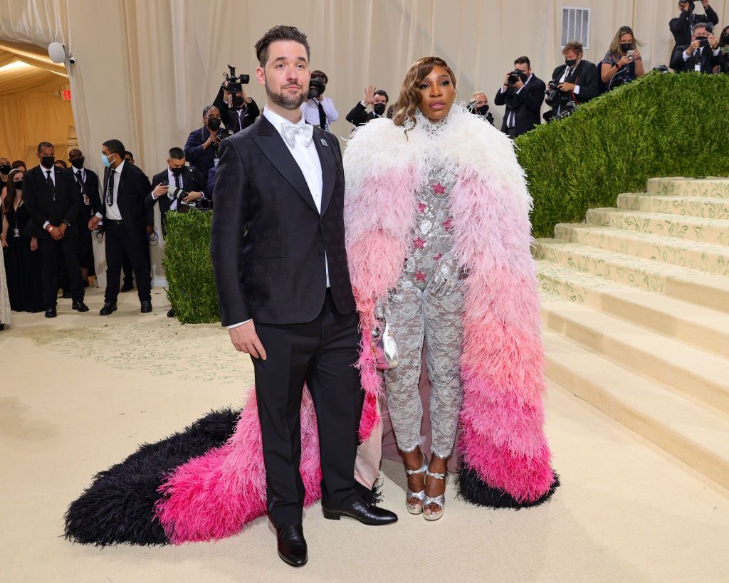 NEW YORK, NEW YORK - SEPTEMBER 13: Alexis Ohanian and Serena Williams attend The 2021 Met Gala Celebrating In America: A Lexicon Of Fashion at Metropolitan Museum of Art on September 13, 2021 in New York City. (Photo by Theo Wargo/Getty Images)