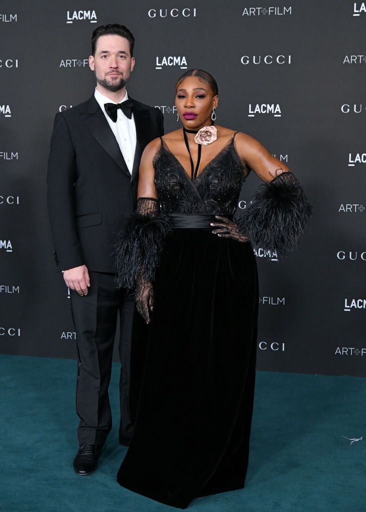 LOS ANGELES, CALIFORNIA - NOVEMBER 06: Alexis Ohanian and Serena Williams attend the 10th Annual LACMA Art+Film Gala presented by Gucci at Los Angeles County Museum of Art on November 06, 2021 in Los Angeles, California. (Photo by Axelle/Bauer-Griffin/FilmMagic)