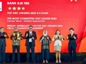 Bank bjb Raih 3 Penghargaan di TOP GRC AWARDS 2022
