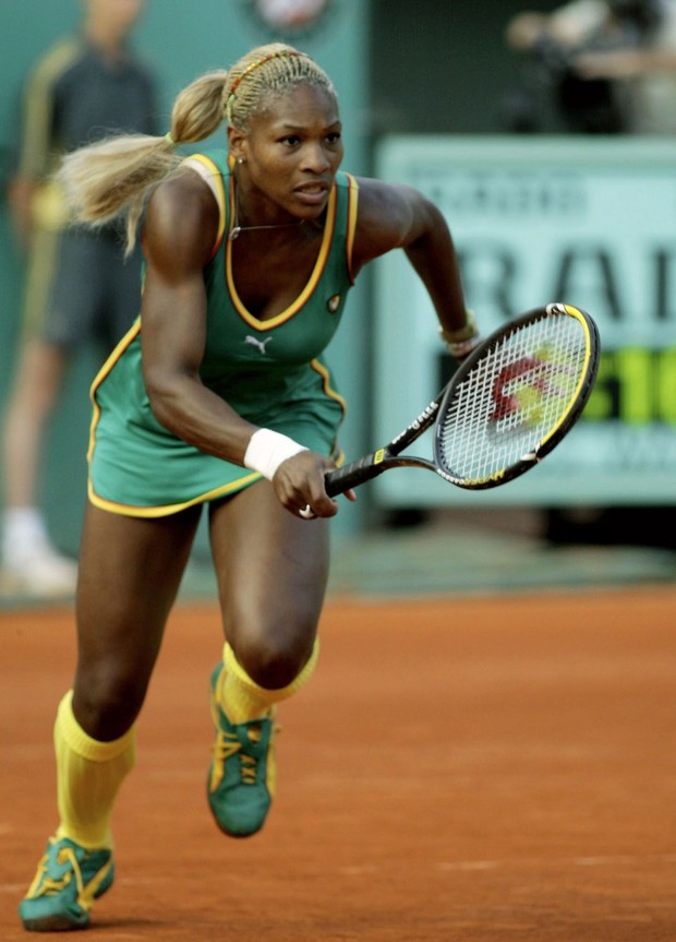 Foto: pinterest.com/British Vogue Serena Williams di French Open 2002/